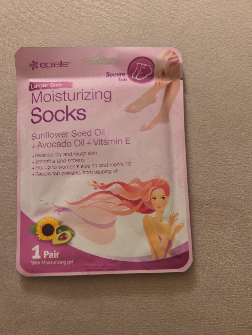 Moisturizing Socks with Sunflower Seed & Avocado Oil — Pink